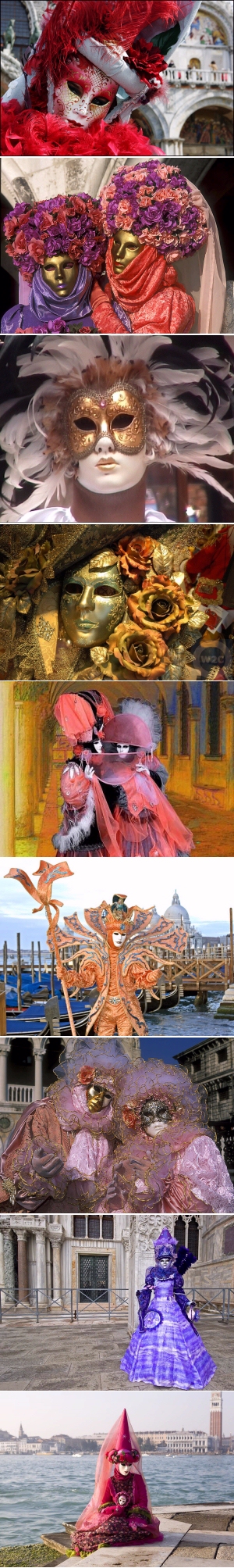 Venice carnival masques